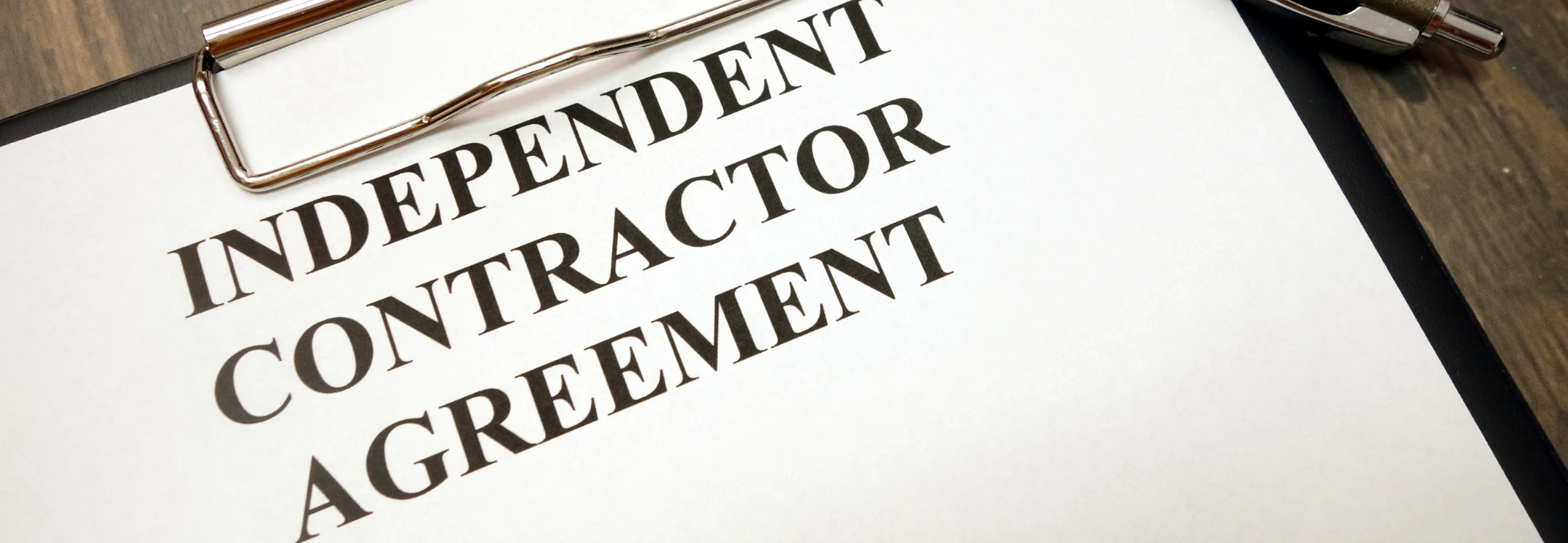 Preview of an Independent Contractor Agreement created on the Ziji Legal Forms platform, displaying sections for service description, term, compensation, payment method, and confidentiality.