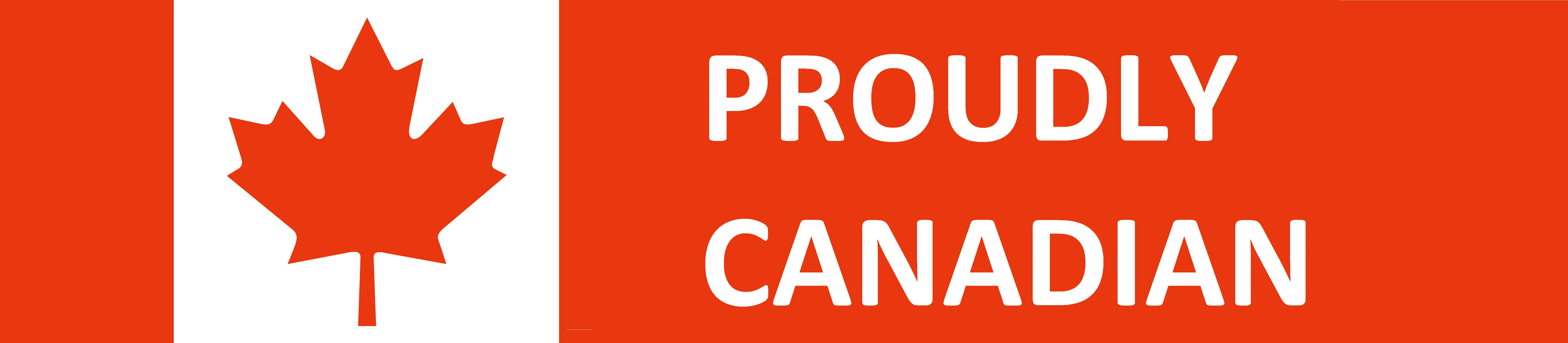 Proudly Canadian badge for Ziji Legal Forms featuring a red maple leaf and bold white text on a red background, symbolizing 100% Canadian ownership, trust, and locally-made legal document services